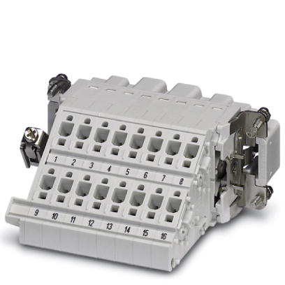 HC-B 16-A-DT-PER-M    HEAVYCON terminal adapter male insert, B16 series, 16-pos., left PE connection