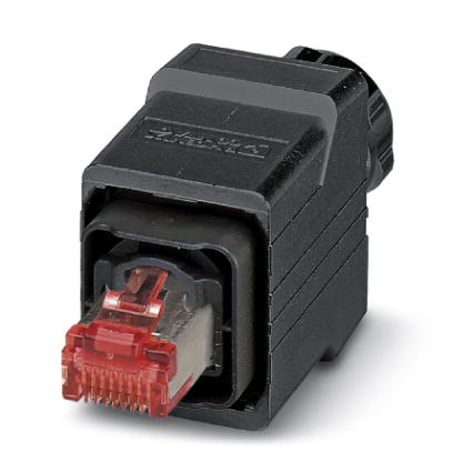 VS-PPC-C1-RJ45-POBK-PG9-8I6    RJ45 connector, IP67, with push-pull interlocking, plastic housing, C