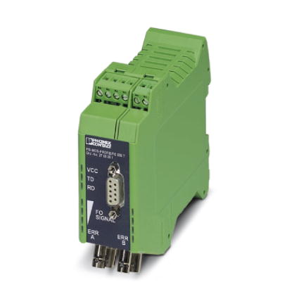 PSI-MOS-PROFIB/FO 850 T-SO    FO converter with integrated optical diagnosis, alarm contact, for PROFIBUS up to 12 MBit/s, T-coupler with two FO inter
