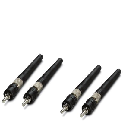 PSM-SET-B-FOC/4-HCS    B-FOC (ST) connector set for HCS fiber, for self assembly consisting of 4 quick mounting connectors with bend protection sleeve