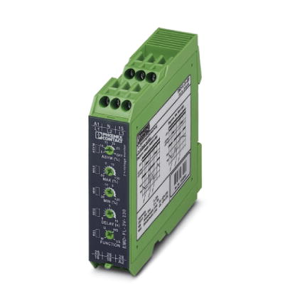 EMD-FL-3V-230    Electronic monitoring relay, voltage monitoring in 3-phase networks within the range between the thresholds MIN and MAX with settable