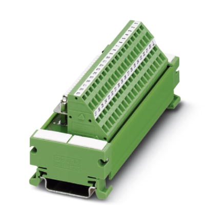 UM 45-D37SUB/B/ZFKDS    VARIOFACE module, with spring-cage connection and D-Subminiature socket strip, for mounting on NS 35/7.5, 37-pos.