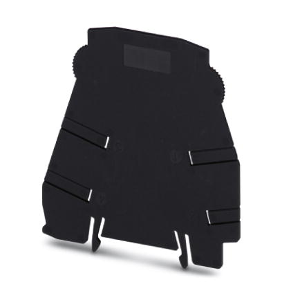 PLC-ATP BK    Separating plate, 2 mm thick, required at the start and end of a PLC terminal strip. Furthermore, it is used for: visual separation of g