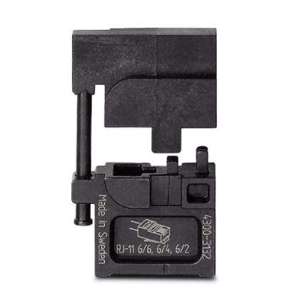 CRIMPFOX-M RJ11/DIE    Gesenk, fur Crimpfox-M, fur ungeschirmte RJ11-Stecker, verpackt in einer anre