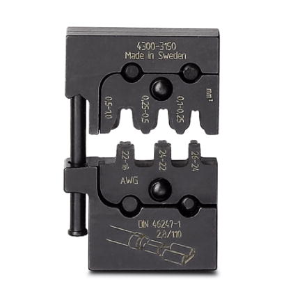 CRIMPFOX-M SC 1/DIE    Gesenk, fur Crimpfox-M, fur nicht isolierte Flachsteckhulsen 0,1 - 1 mm?, ver