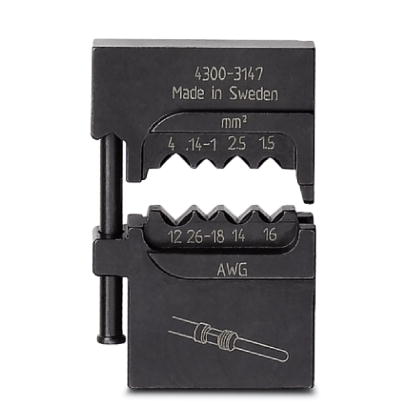 CRIMPFOX-M TC 4/DIE    Gesenk, fur Crimpfox-M, fur gedrehte Kontakte 0,14 - 4 mm?, verpackt in einer