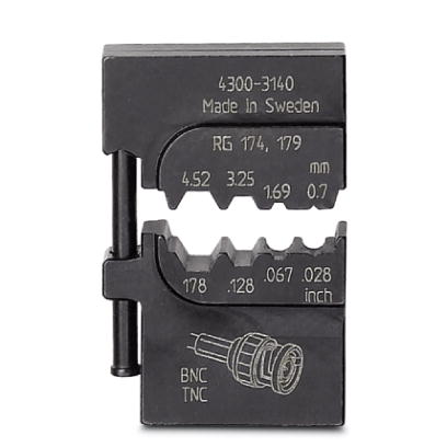 CRIMPFOX-M CX-2/DIE    Gesenk, fur Crimpfox-M, fur Koaxial-Steckverbinder (BNC/TNC) RG 58/ 59/ 62/ 7