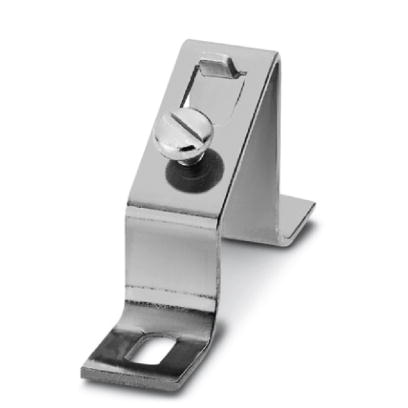 BG/SHA    Angled brackets with M6 screw, DIN rail limit stop, for fixing DIN rails at an angle of 30