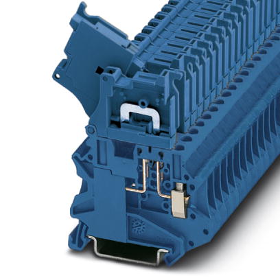 UT 4-HEDI BU    Feed-through modular terminal block, Connection type: Screw connection, Cross section: 0.14 mm? - 6 mm?, AWG: 26 - 10, Nominal current