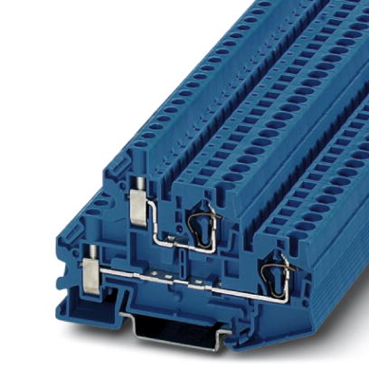 STTBU 4 BU    Feed-through modular terminal block, Type of connection: Screw connection, Cross section: 0.14 mm? - 6 mm?, AWG 26 - 10, Width: 6.2 mm,