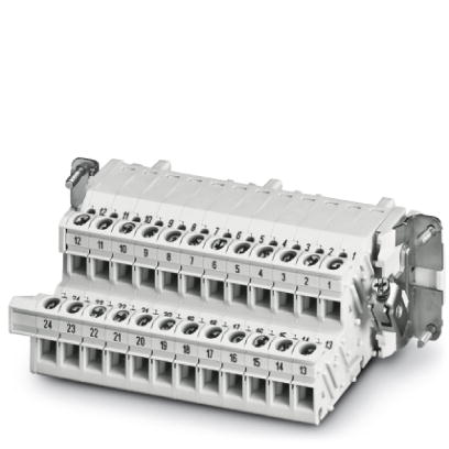 HC-B 24-A-UT-PEL-F    HEAVYCON terminal adapter female insert, B24 series, 24-pos., right PE connect