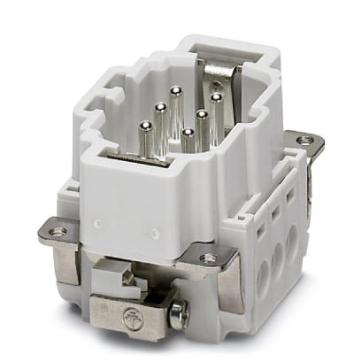 HC-B 6-I-UT-M    HEAVYCON male insert, B6 series, 6-pos., screw connection