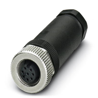 SACC-M12FS-8CON-PG9-M    Sensor/actuator connector, female, straight, 8-pos., M12, A-coded, screw co