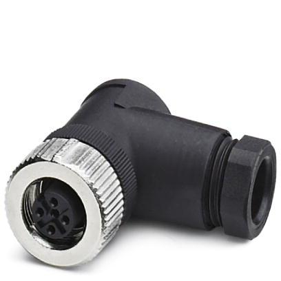 SACC-FR-5CON-PG 9-M SCO    Sensor/actuator connector, female, angled, 5-pos., M12 SPEEDCON, A-coded, screw connection, metal knurl, cable screw connec