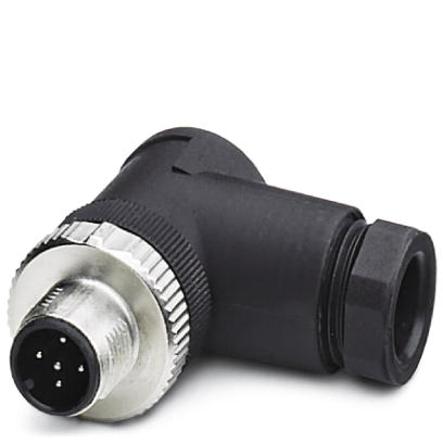 SACC-MR-5CON-PG 9-M SCO    Sensor/actuator connector, male, angled, 5-pos., M12 SPEEDCON, A-coded, screw connection, metal knurl, cable screw connecti
