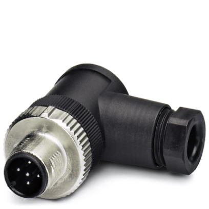 SACC-MR-5CON-PG 7-M SCO    Sensor/actuator connector, male, angled, 5-pos., M12 SPEEDCON, A-coded, screw connection, metal knurl, cable screw connecti