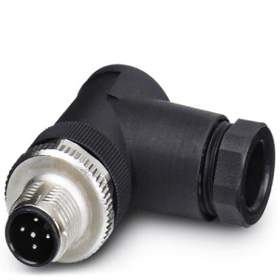SACC-M12MR-5CON-PG9-M    Sensor/actuator connector, male, angled, 5-pos., M12, A-coded, screw connec