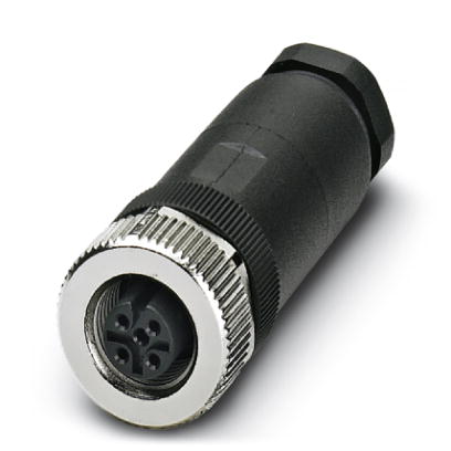 SACC-M12FS-5CON-PG9-M    Sensor/actuator connector, female, straight, 5-pos., M12, A-coded, screw co