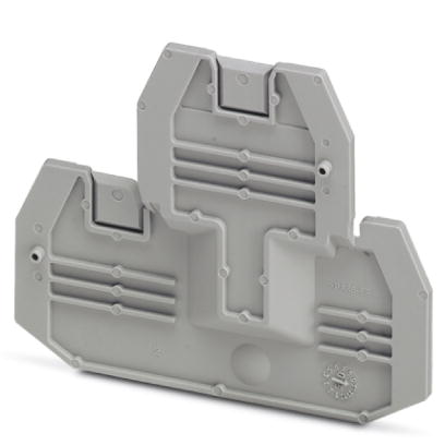 D-UTTB 2,5/4    End cover for modular terminal blocks, Length: 69.9 mm, Width: 2.2 mm, Height: 57.5 mm, Color: gray