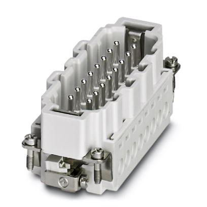 HC-B 16-I-UT-M-32    HEAVYCON male insert, B16 series, 16-pos., 17 ... 32 printed, screw connection