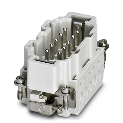 HC-B 10-I-UT-M    HEAVYCON male insert, B10 series, 10-pos., screw connection