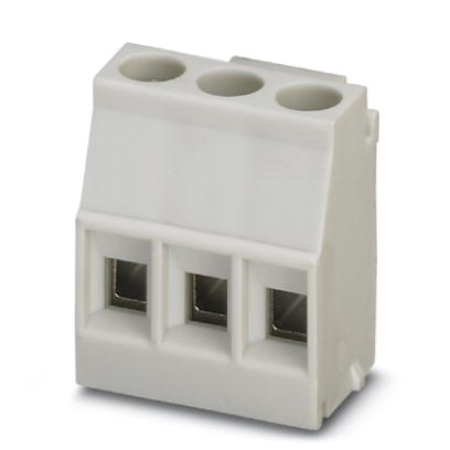 MKDSO 2,5/ 3-L KMGY    PC terminal block, Nominal current: 24 A, Nom. voltage: 250 V, Pitch: 5 mm, Number of positions: 3, Assembly: Soldering, Conduc