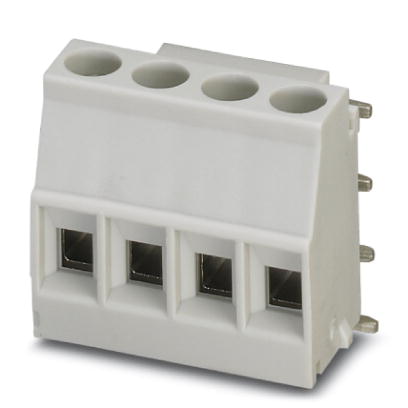 MKDSO 2,5/ 4-R KMGY    PC terminal block, Nominal current: 24 A, Nom. voltage: 320 V, Pitch: 5 mm, Number of positions: 4, Assembly: Soldering, Color: