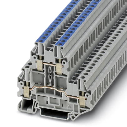 UTTB 4-L/N    Feed-through modular terminal block, Cross section: 0.14 mm? - 6 mm?, AWG: 26 - 10, Connection type: Screw connection, Width: 6.2 mm