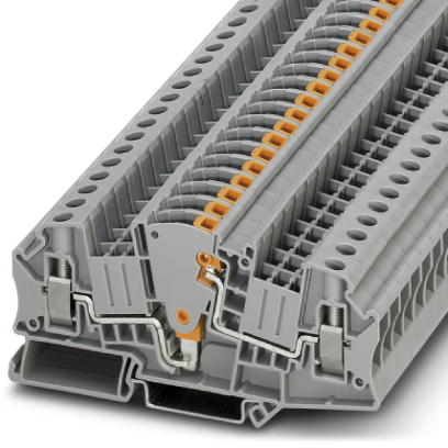UTME 6    Feed-through terminal block, Type of connection: Screw connection, Cross section: 0.2 mm? - 10 mm?, AWG 24 - 8, Width: 8.2 mm, Color: gray