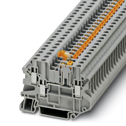 UT 4-TWIN-MT P/P    Feed-through modular terminal block, Type of connection: Screw connection, Cross section: 0.14 mm? - 6 mm?, AWG 26 - 10, Width: 6.