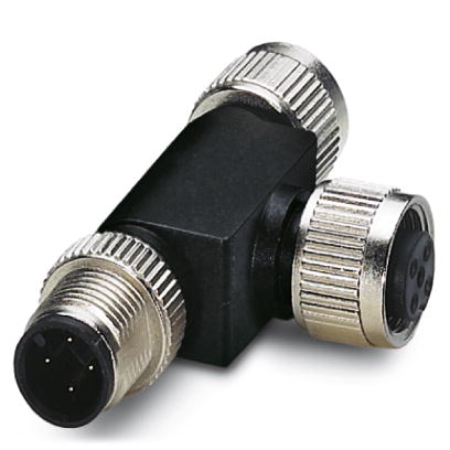SAC-4P-M12T/2XM12 CCL    Bus system T connector, 4-pos., CC-Link, M12 socket on M12 socket and M12 p