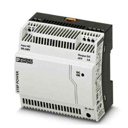 STEP-PS/ 1AC/48DC/2    DIN rail power supply unit 48 V DC/2 A, primary switched-mode, 1-phase