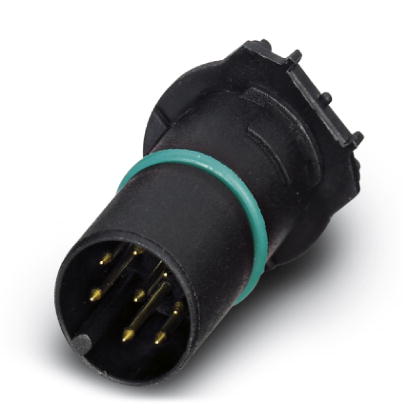 SACC-CI-M12MS-8CON-L180 THR    Sensor/actuator flush-type connector, 8-pos., with straight THR solde