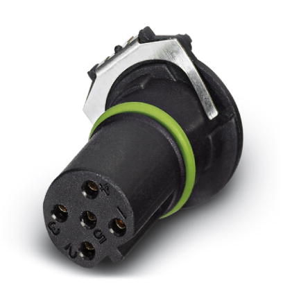 SACC-CI-M12FSB-5CON-L180-THR    Sensor/actuator flush-type socket, 5-pos., B-coded, with straight TH