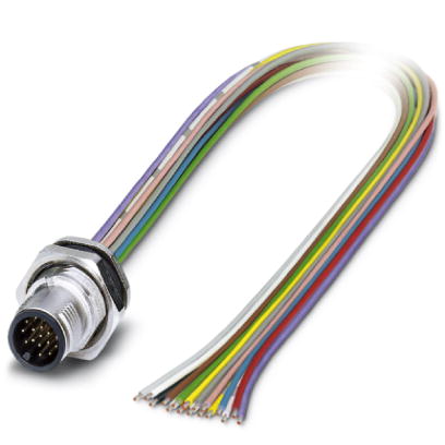 SACC-DSI-MS-17CON-PG9/0,5 SCO    Sensor/actuator flush-type connector, 17-pos., M12 SPEEDCON, rear/s