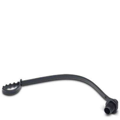 PROT-M 8 MS-PA-CHAIN    M8 plastic screw plug with fixing band, for M8 sockets