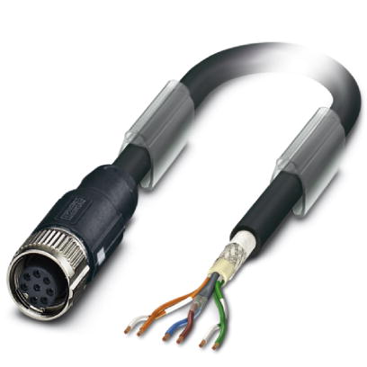 SAC-6P- 5,0-970/FS SCO    Bus system cable, VARAN, 6-pos., TPE halogen-free black, shielded, free co