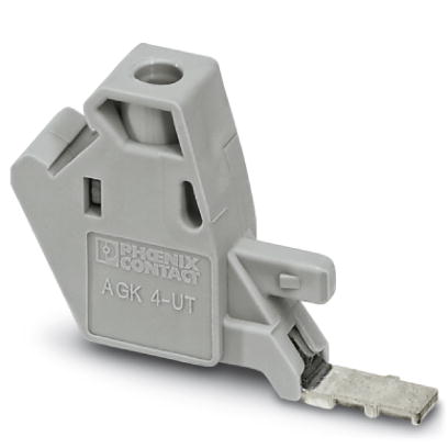 AGK 4-UT 10    Pick-off terminal block, Type of connection: Special and hybrid connection, Width: 10.2 mm, Height: 34.7 mm, Color: gray