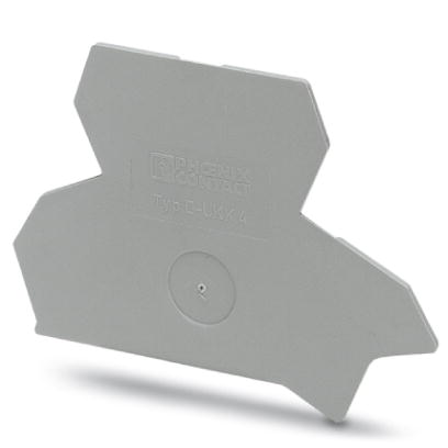 D-UKK 4    End cover for modular terminal blocks, Length: 72 mm, Width: 1.5 mm, Height: 59 mm, Color: gray