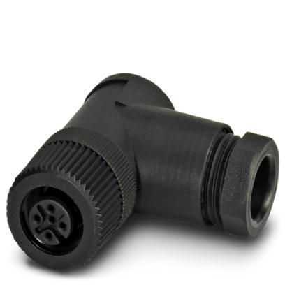 SACC-M12FR-5CON-PG9    Sensor/actuator connector, female, angled, 5-pos., M12, A-coded, screw connec