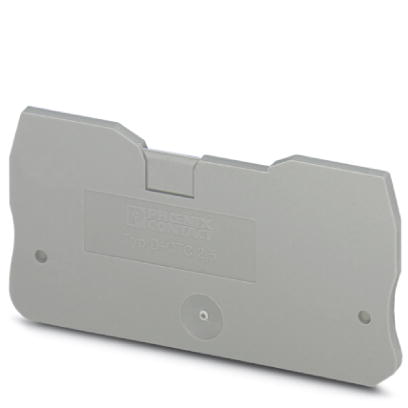 D-QTC 2,5    End cover for modular terminal blocks, Length: 62.6 mm, Width: 2.2 mm, Height: 39.3 mm, Color: gray