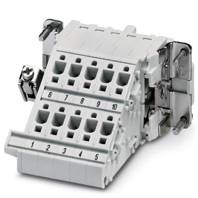 HC-B 10-A-DT-PER-F    HEAVYCON terminal adapter female insert, B10 series, 10-pos., left PE connecti