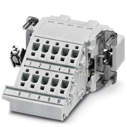 HC-B 10-A-DT-PER-M    HEAVYCON terminal adapter male insert, B10 series, 10-pos., left PE connection