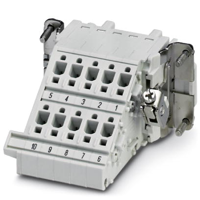 HC-B 10-A-DT-PEL-F    HEAVYCON terminal adapter female insert, B10 series, 10-pos., right PE connect