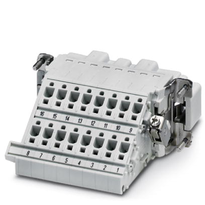 HC-B 16-A-DT-PEL-M    HEAVYCON terminal adapter male insert, B16 series, 16-pos., right PE connectio