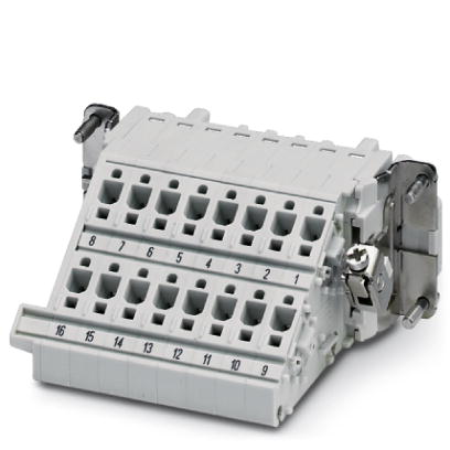 HC-B 16-A-DT-PEL-F    HEAVYCON terminal adapter female insert, B16 series, 16-pos., right PE connect
