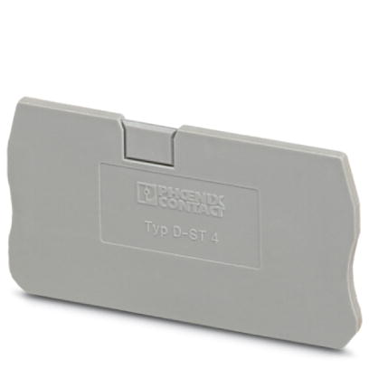 Image D-ST 4    End cover for modular terminal blocks, Length: 56 mm, Width: 2.2 mm, Height: 36.5 mm, Colo