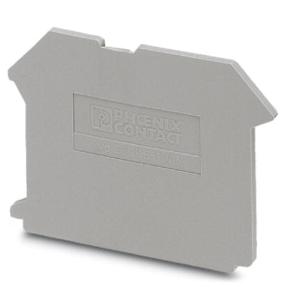 D-UK 5-TWIN    End cover for modular terminal blocks, Length: 50.5 mm, Width: 2 mm, Height: 47 mm, C