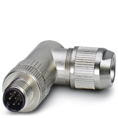 SACC-M12MR-6Q SH VARAN    Bus system connectors, VARAN, plug, angled, 6-pos., M12 shielded, QUICKON
