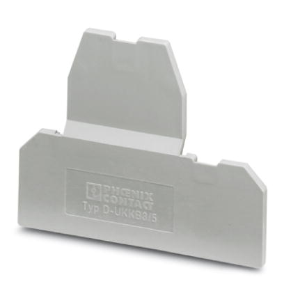 D-UKKB 3/5    End cover for modular terminal blocks, Length: 67 mm, Width: 2.5 mm, Height: 62 mm, Color: gray
